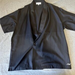 Kith Black Open Collar Shirt